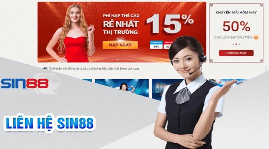 Cách lấy lại mật khẩu Sin88 nhờ liên hệ nhân viên nhà cái